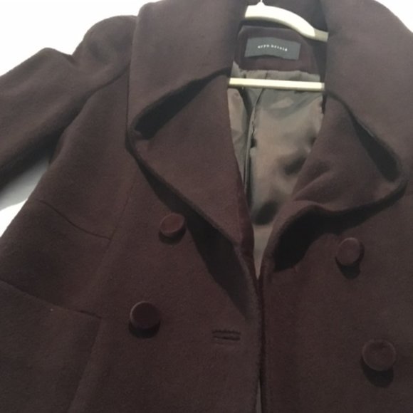 Perfect Formal Coat - NWOT - Wool Eryn Brinie Brown Coat - S/XS - Picture 3 of 5